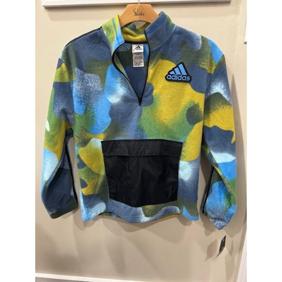 Adidas Fleece 1/4 zip-Kids - Picture 1 of 2